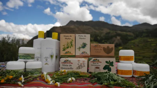 Selection of products from the Potato Park